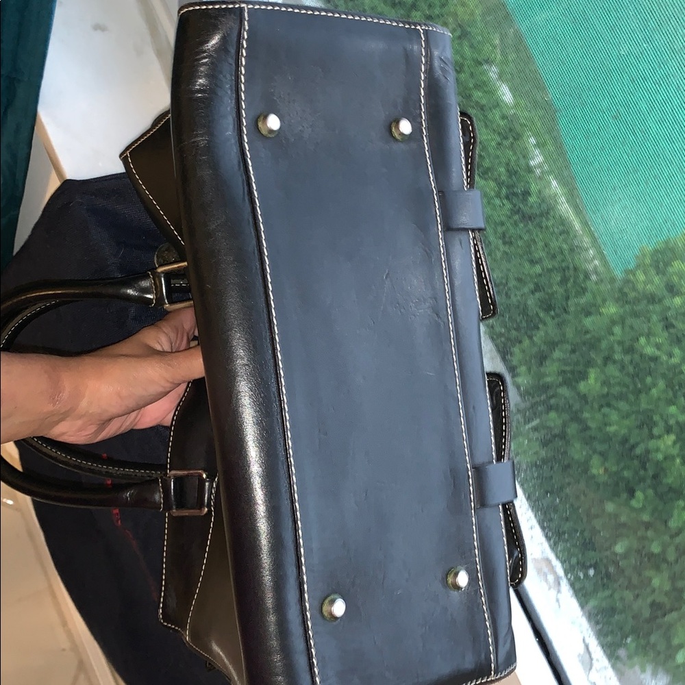 Dooney & Bourke ALTO Black Italian Leather Briefcase - Picture 16 of 17